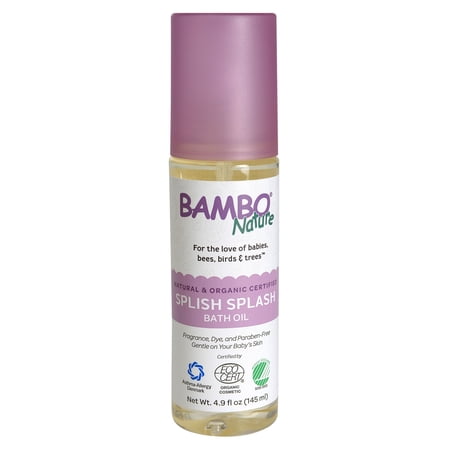 Bambo Nature Splish Splash Oil Bath Oil Unscented 4.9 oz. 150254 6 Ct