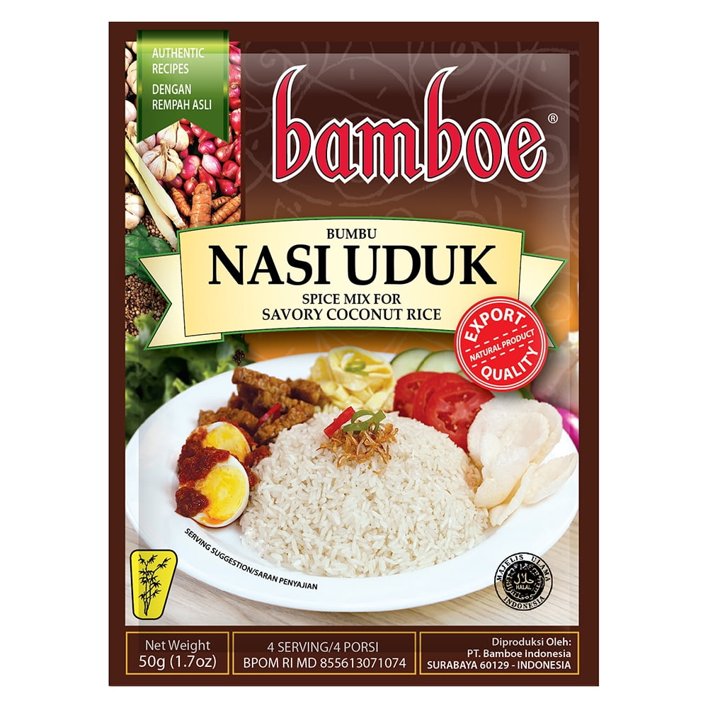 Bumbu nasi uduk とバンゴ醤油10本セット Bamboe - Nasi Uduk/Rice Cooked with Coconut Milk 6 x 1.7 oz