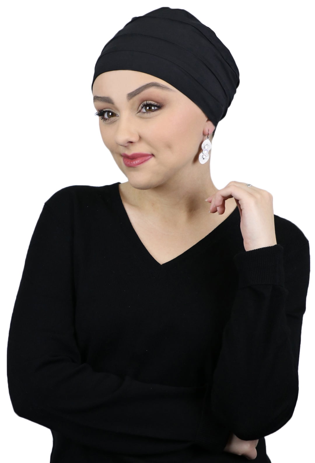 Bamboo 3 Seam Turban Cancer Headwear For Women Chemo Hats Sleep Cap