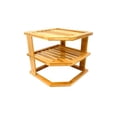 thumbnail image 1 of Bamboo 3 Tier Kitchen Counter Corner Shelf Plate Rack, 1 of 3