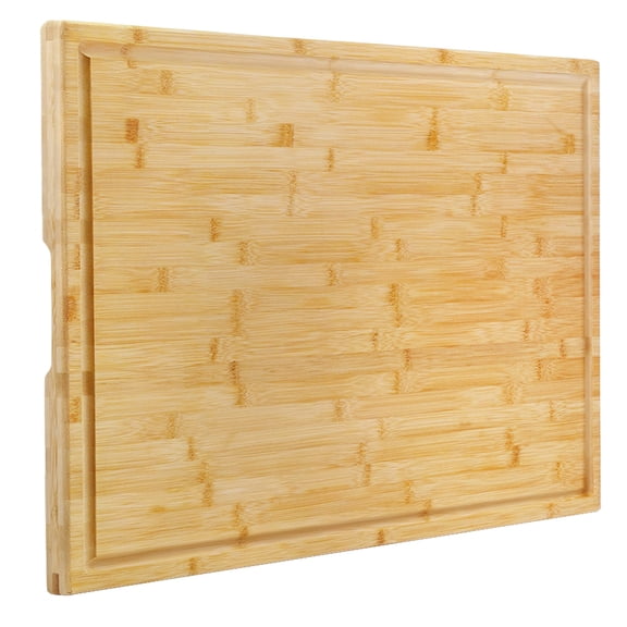 Bamboo 30"L x 20"W Cutting Board, Extra Large Kitchen Chopping Block with Juice Groove