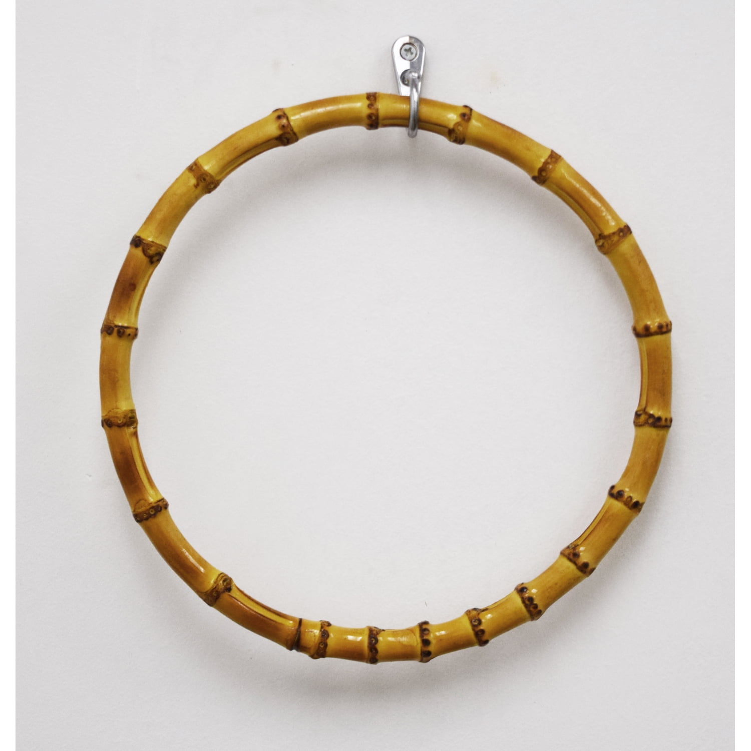 Natural Bamboo Round Towel Ring with Carbonized Finish