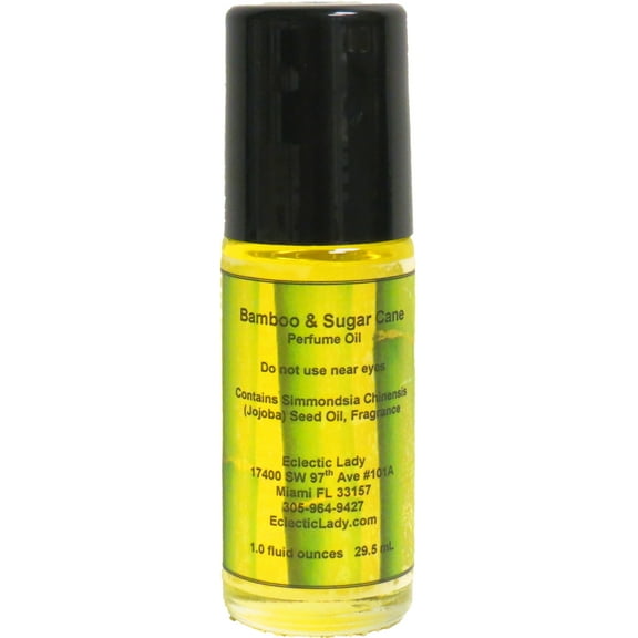 Bamboo And Sugar Cane Perfume Oil, 1.0 Oz Portable Roll-On Fragrance