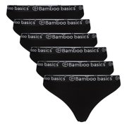 Bamboo Basics Women String Viscose Black S