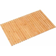 Bamboo Bath Mat Bathroom Rugs Floor Wood Shower Bathtub Waterproof Non Slip Accessories 16x24 Inch Easy to Clean, Natural, 1 pc