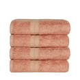 thumbnail image 1 of Bamboo Bath Towel, Set of Four, 30" x 54", Salmon by Blue Nile Mills, 1 of 5