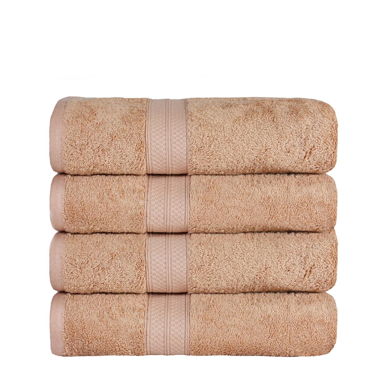 Bamboo Bath Towel, Set of Four, 30" x 54", Sand by Blue Nile Mills