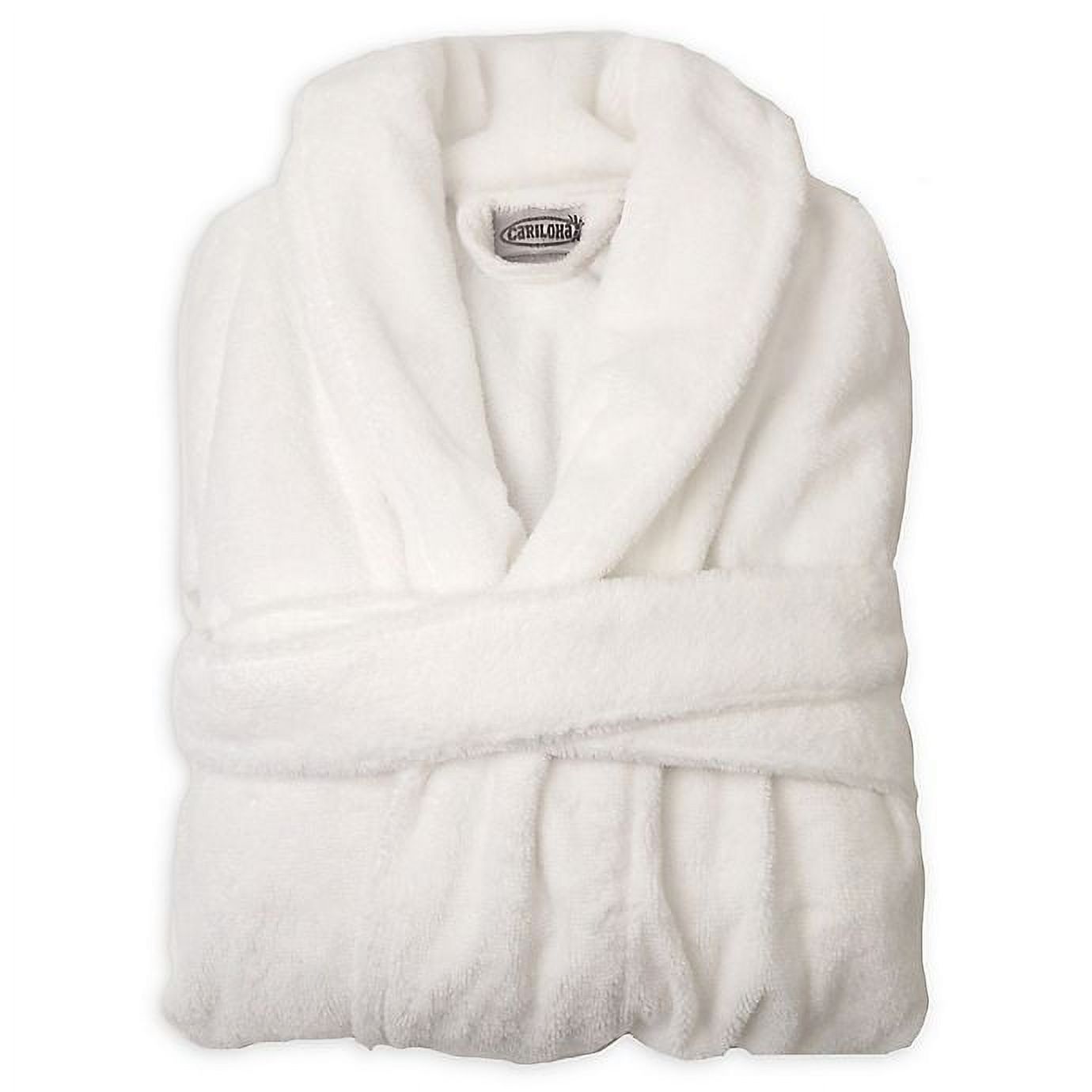 Bamboo Bathrobe White by Cariloha for Unisex 1 Pc Bathrobe (S/M