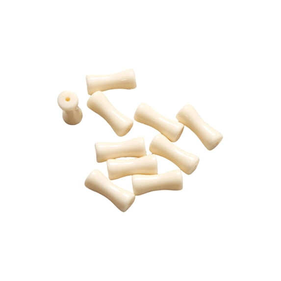 Bamboo Beads 13X5Mm Milky White Natural Beads For Jewelry Making, Diy Crafts, Bracelets, Necklaces With 1Pc Stringing Supplies For Jewelry Designers And Art Enthusiasts