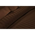 thumbnail image 1 of Bamboo Bed Sheets Set with 12" Inch Deep Pocket - Ultra Soft & Cooling Organic Sheets - 4 Piece Sheets & Pillowcases - 100% Luxury Bamboo Bedding - Chocolate Stripe, Twin-XL Size., 1 of 7