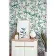 thumbnail image 1 of Bamboo & Blossom White Wallpaper - 20.8 in. W x 33ft L - Double Roll, 1 of 5