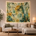 thumbnail image 1 of Bamboo Botanical Tapestry with Leaves and Coordinated Floral Designs, 1 of 7