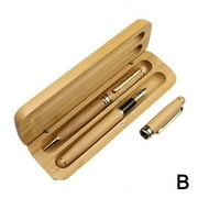 Bamboo Box Pens Nature Bamboo Wood Fountain Pen With Storage Case Calligraphy Stationery School Writing Supplies Office Supplies I0D2