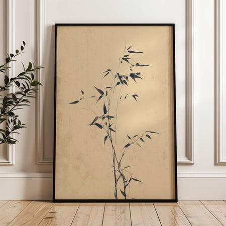 Bamboo Branches Wabi Sabi Poster