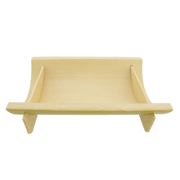 Bamboo Canoe Half Circular Sauce Appetizer Dish Sushi Plate - 5.9" x 4" - 10 Pieces