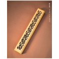 thumbnail image 1 of Bamboo Carved Coffin Incense Burner Cone Holder Box Vintage Burner Ash Catcher, 1 of 1