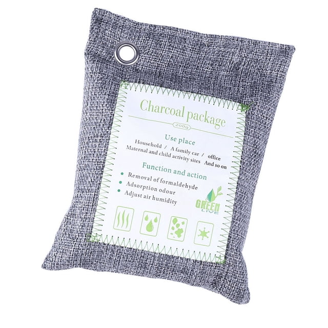 Bamboo Charcoal Air Purifying Bag 200g, Reusable, Odor Absorber ...