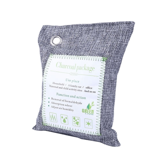 Bamboo Charcoal Air Purifying Bag for Home and Car Natural and Reusable Purifier with Multiple Benefits