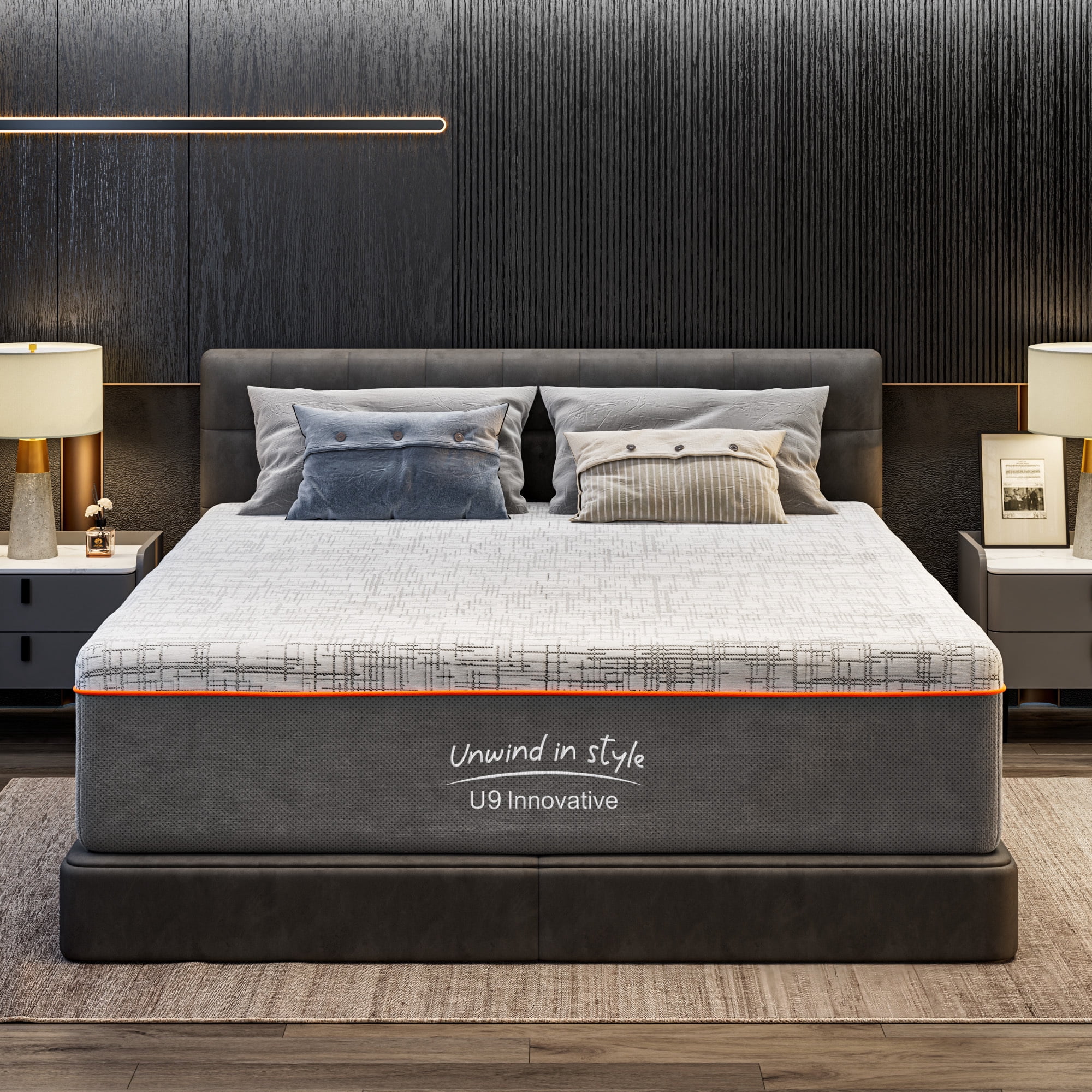 Bamboo Charcoal & Green Tea Memory Foam Mattress,12 Inch Queen Size Medium Firm Cooling Gel Mattress for Pressure Relief, CertiPUR-US Certified & Fiberglass Free,Washable Cover, Mattress in A Box