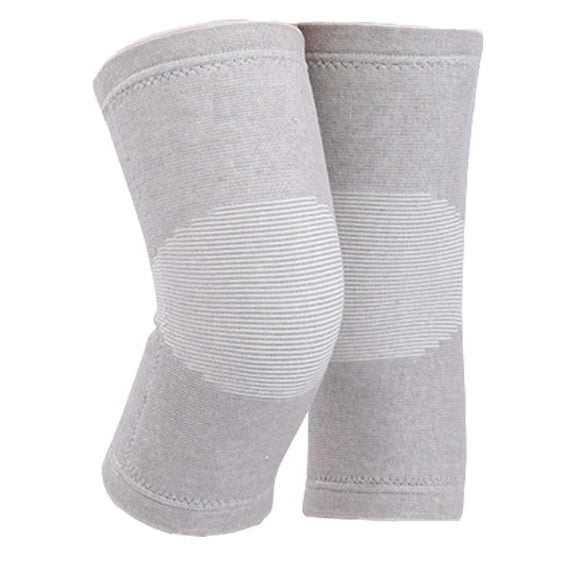 Bamboo Charcoal Knee Sleeve - Bamboo Compression Knee Sleeve for Men and Women - Elastic Warm Knee Brace for Arthritis(Gray, Medium)