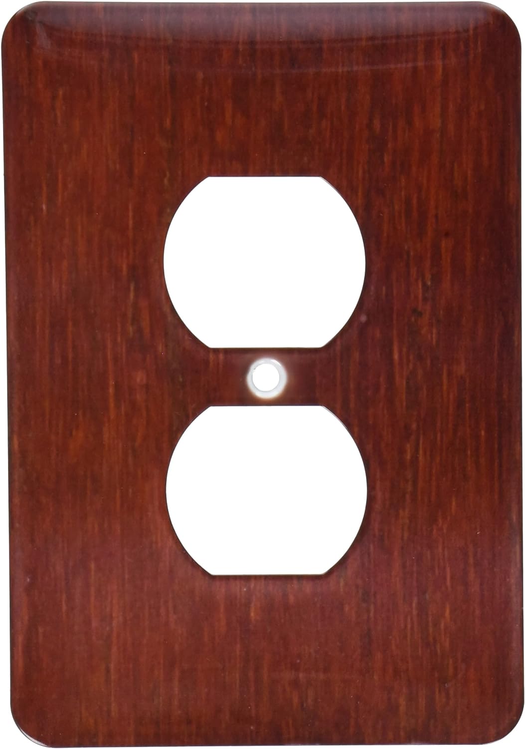 Bamboo Cherry Wood, 2 Plug Outlet Cover