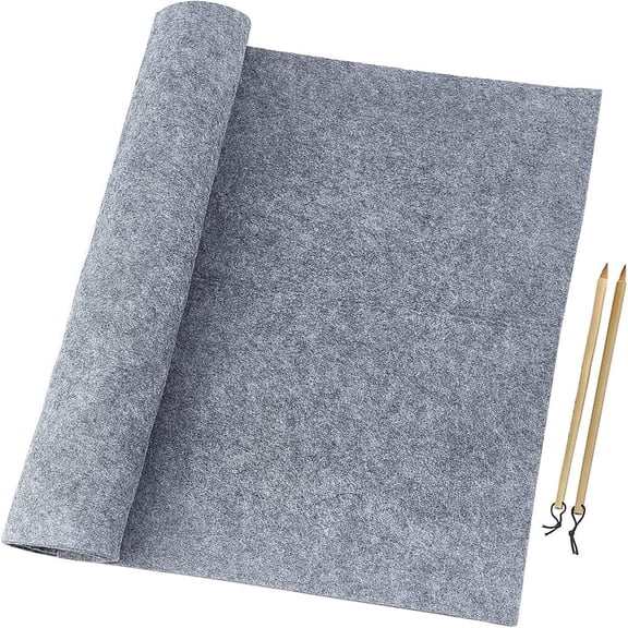 Bamboo Chinese Calligraphy Brush Weasel Hair Brush for Chinese Xiaokai or Kanji Mixed Color 254~255x6.5mm2pcs