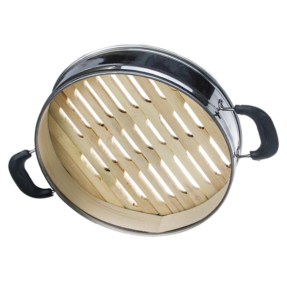 Bamboo Chinese Steamer Stainless Steel Cookware Stainless Steel