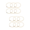 thumbnail image 1 of Bamboo Circle Cross Stitch Sewing Hoop for Pendant Embroidery Frame Adjustable 12 Pcs, 1 of 6