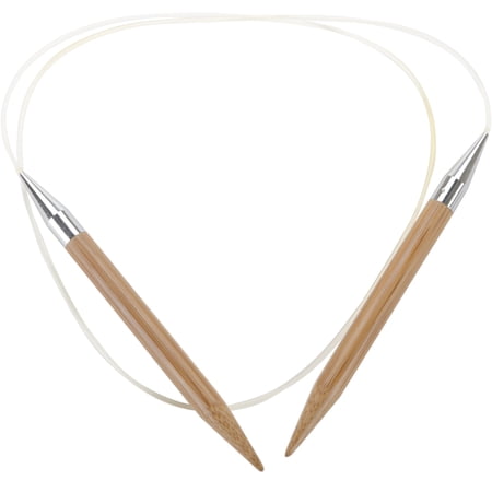 ChiaoGoo 40-Inch Bamboo Circular Knitting Needles, 13/9mm