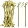 thumbnail image 1 of Bamboo Cocktail Picks 200 PCS Bamboo Skewers 4 Inch with Looped Knot, Food Picks,Party Toothpicks for Appetizers,Cocktail Drinks,Barbecue Snacks,Club Sandwiches. (Knot Skewer 4 inch 200 PCS), 1 of 4