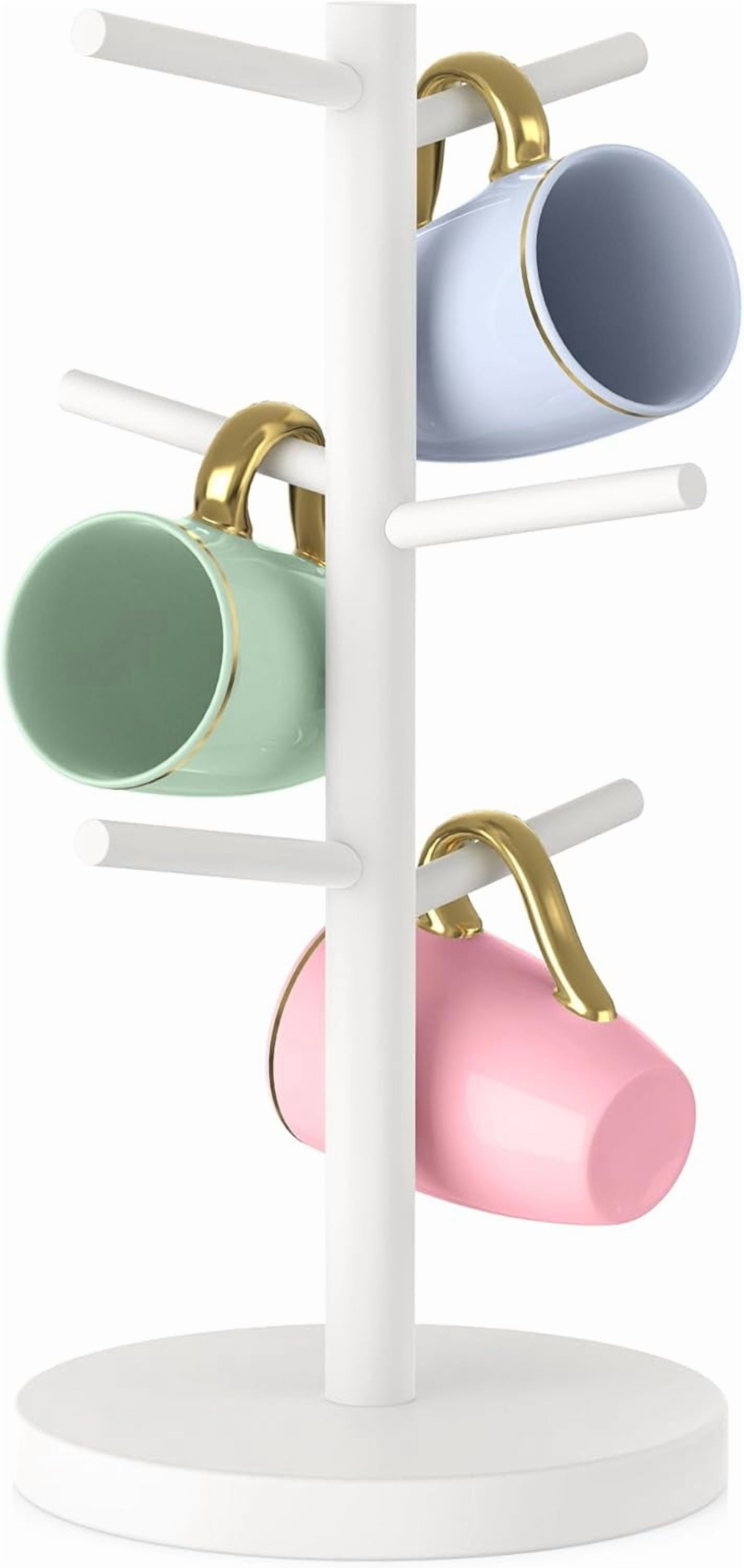 Bamboo Coffee Mug Holder Tree, Thicker Base Coffee Cup Holder Stand for ...