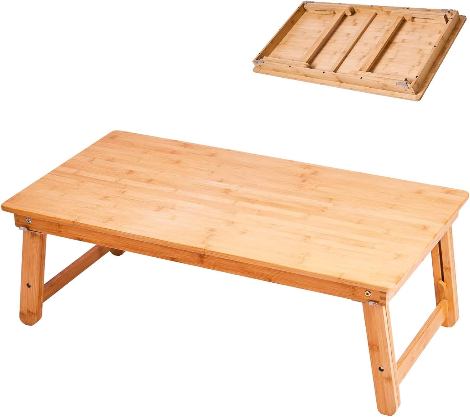 Bamboo Coffee Table Foldable,Low Floor Dining Table Collapsible ...
