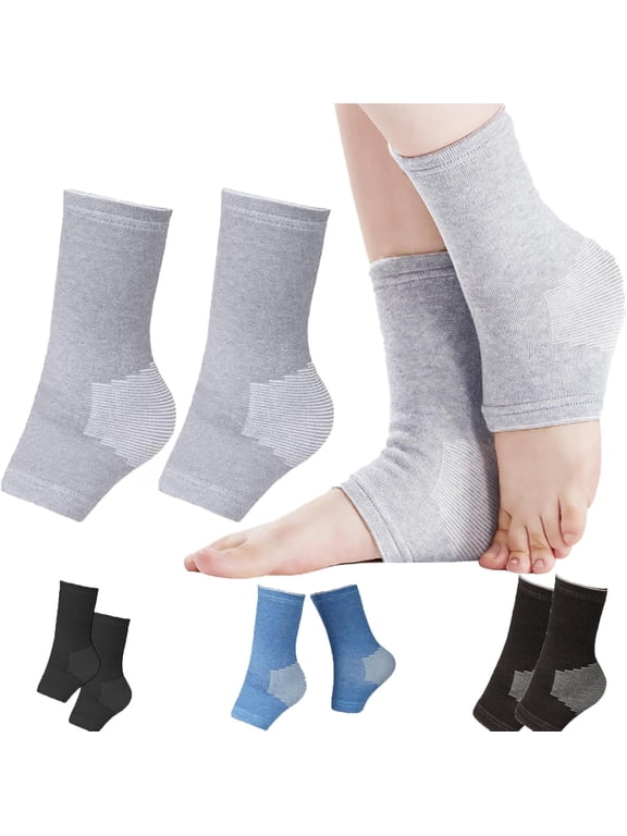 Bamboo Compression Foot Sleeves, Toeless Breathable Warm Socks for Women, Lightweight Cushioned Daily Wear, Multi Color Optional, 1 Piece