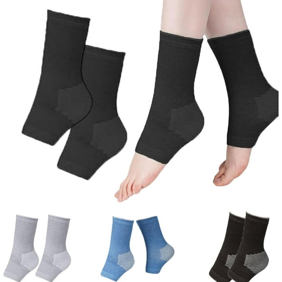 Bamboo Compression Foot Sleeves, Toeless Breathable Warm Socks for Women, Lightweight Cushioned Daily Wear, Multi Color Optional, 1 Piece