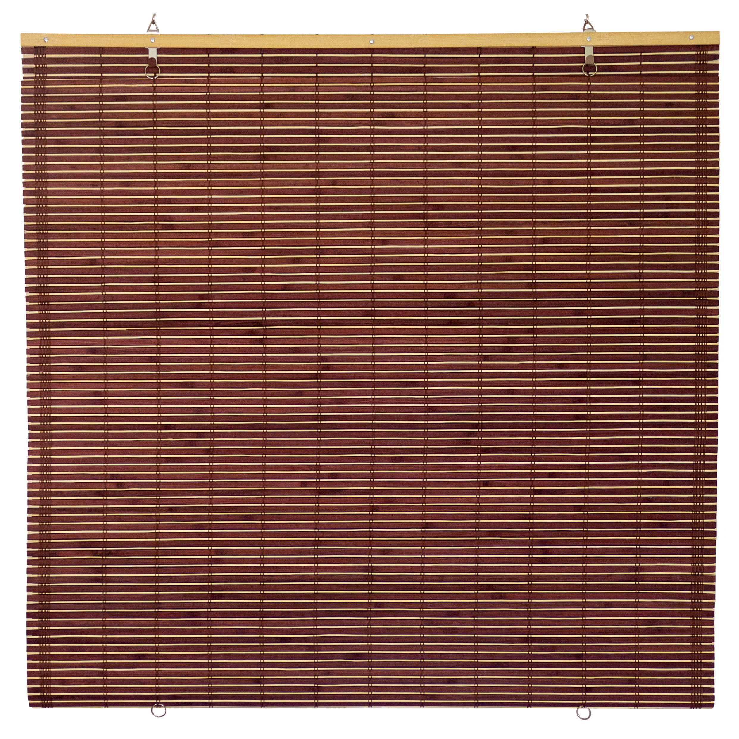 Mahogany Bamboo Cordless Indoor Roll-Up Window Shade
