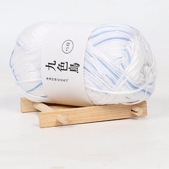 Bamboo Cotton Baby Yarn Soft Breathable Wool Crochet Thread For Children Diy Knitting Craft 50G Per Skein Natural Fiber Blend For Hats Blankets