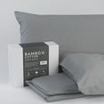 thumbnail image 1 of Bed Sheets Bamboo Cotton Sheets Soft and Smooth with Viscose from Bamboo Grey Full,Pillowcases, 1 of 5