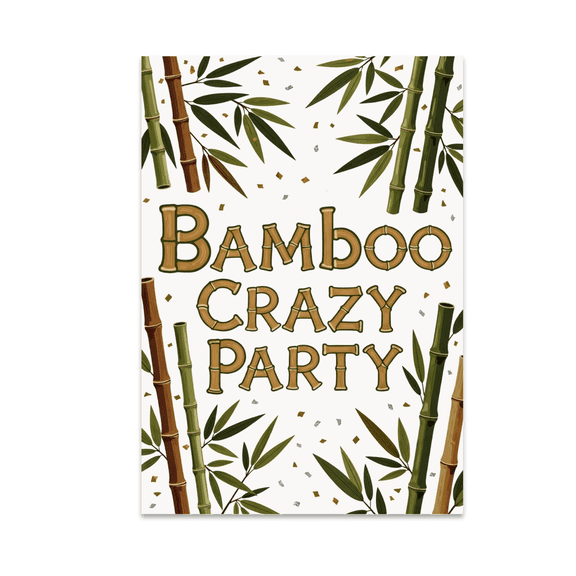 Bamboo Crazy Party Wall Art - Bamboo Decor Enthusiast - 13x19 Poster Print