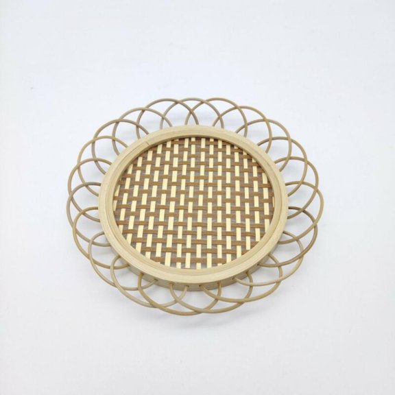 Bamboo Cup Pad Rattan Woven Saucer Mat Tea Pad Route Japanese Tea Cup Pad