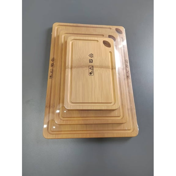 Bamboo Cutting Board, Durable Wood Cutting Boards, Reversible Charcuterie & Chopping Boards with Juice Grooves and Easy-Grip Handles, Knife-Friendly, Kitchen Gift
