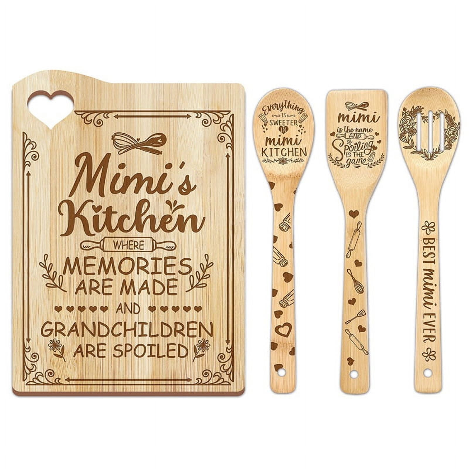 Bamboo Cutting Board Mother'S Day Gift for Cutting Board,Cooking Board(Mimi) bamboo Photo Color