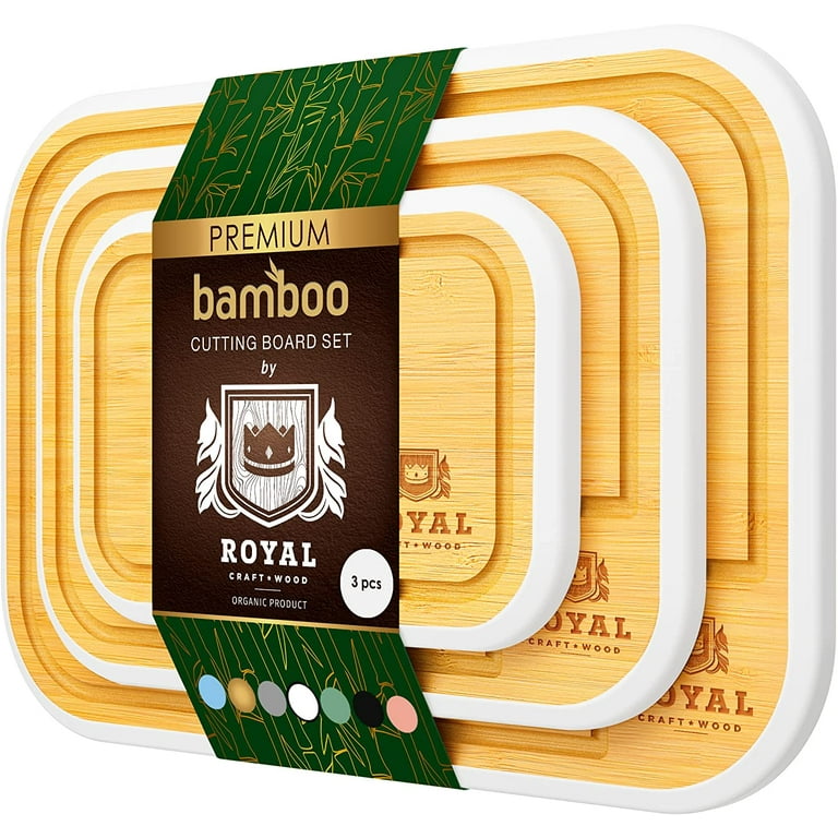 Large Bamboo Cutting Boards Good For Chopping Meat, Cheese and Vegetables (Set of 2) Large Bamboo Cutting Boards Good For Chopping Meat, Cheese and Vegetables (Set of 2)