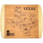 Bamboo Cutting Board with Texas State Design, Engraved Wooden Board