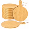 Bamboo Cutting Boards with Handle, 18 Pcs, 13.8