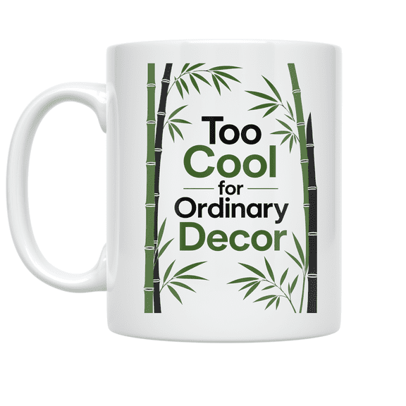 Bamboo Decor Style - Eco-Friendly Home Enthusiast - 11 oz Ceramic Coffee Mug