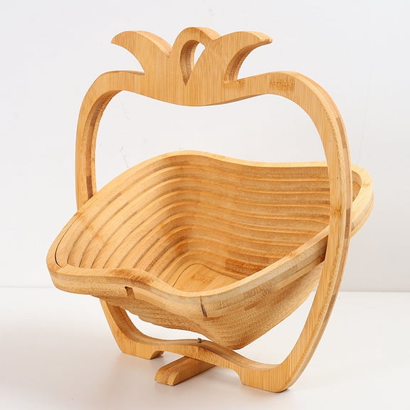 Bamboo Decorative Tray, Household Fruit Dish for Tea Table, Storage and Heat Insulation Pineapple style