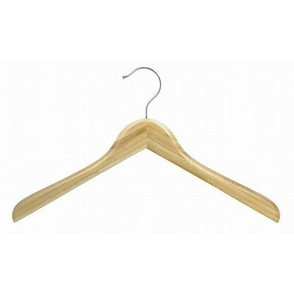 Bamboo Deluxe Contoured Coat Hanger