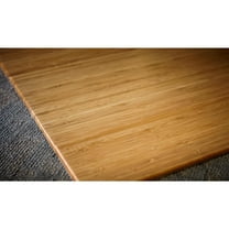 Bamboo Deluxe Roll-Up Chairmat, 43" x 48", no lip