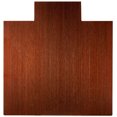 thumbnail image 1 of Anji Mountain 55" x 57" Bamboo Chair Mat for Carpet and Hard Floor, 8mm - Rectangular with Lip, Dark Cherry, 1 of 7