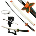 thumbnail image 1 of Bamboo Demon Slayer Sword 41 inches with Belt Holder Stand, Kochou Shinobu, 1 of 6